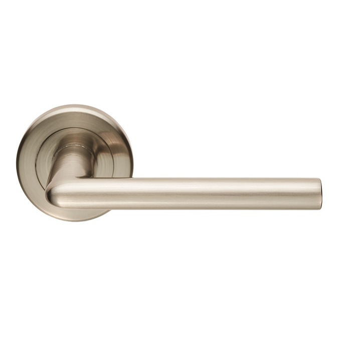 Dieci Lever Door Handle on Round Rose